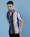 Shop Men's Multicolor Striped Regular Fit Shirt-Front