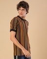 Shop Men's Multicolor Striped Regular Fit T-shirt-Design