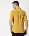 Shop Men's Mustard Casual Slim Fit Corduroy Shirt-Full