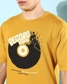 Shop Men's Mustard Graphic Printed Oversized T-shirt