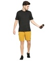 Shop Men's Mustard Solid Regular Shorts