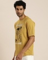 Shop Men's Mustard Yellow Graphic Printed Oversized T-shirt-Design