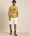 Shop Men's Mustard Yellow Graphic Printed Oversized T-shirt