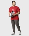 Shop Men's Red NASA Astronaut Graphic Printed Plus Size T-shirt-Full