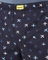 Shop Men's Navy All Over Airoplane Printed Boxers