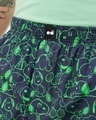 Shop Men's Navy Blue Snoopy All Over Printed Boxers