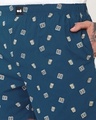 Shop Men's Navy Blue All Over Printed Boxers