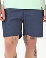 Shop Men's Navy Blue All Over Printed Boxers-Front