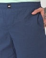 Shop Men's Navy Blue All Over Printed Boxers