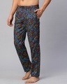 Shop Men's Navy Blue All Over Printed Pyjamas-Design