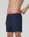 Shop Men's Navy Blue Boxers-Design