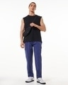 Shop Men's Navy Blue Cargo Carpenter Pants-Full