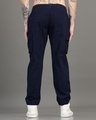 Shop Men's Navy Blue Cargo Jogger Pants-Full