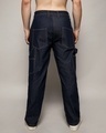 Shop Men's Navy Blue Relaxed Fit Carpenter Jeans-Design