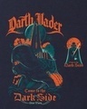 Shop Men's Navy Blue Come To Darkside Graphic Printed Oversized T-shirt