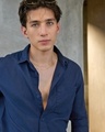 Shop Men's Navy Blue Cotton Linen Shirt