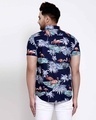 Shop Men's Navy Blue Floral Print Shirt-Design