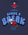 Shop Men's Navy Blue Gimme A Break Graphic Printed Plus Size T-shirt-Full