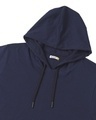 Shop Men's Navy Blue Half Sleeve Hoodie T-shirt