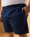 Shop Men's Navy Blue Plus Size Boxer