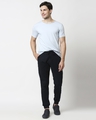 Shop Men's Navy Blue Joggers-Full