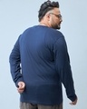 Shop Men's Navy Blue Monster Graphic Printed Plus Size T-shirt-Design