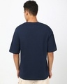 Shop Men's Navy Blue Superman Newgen Graphic Printed Oversized T-shirt-Full