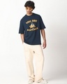 Shop Men's Navy Blue You Are Despicable Graphic Printed Oversized T-shirt