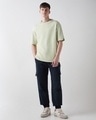 Shop Men's Navy Blue Oversized Cargo Jogger Pants