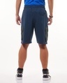 Shop Men's Navy Blue Color Block Oversized Cargo Shorts-Design