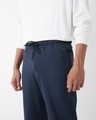 Shop Men's Navy Blue Oversized Joggers