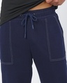 Shop Men's Navy Blue Oversized Joggers