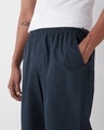 Shop Men's Navy Blue Oversized Parachute Pants