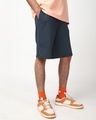Shop Men's Navy Blue Oversized Shorts-Design