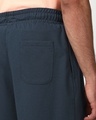 Shop Men's Navy Blue Oversized Shorts