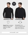 Shop Men's Navy Blue Typography Oversized Sweatshirt-Design