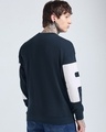 Shop Men's Navy Blue Typography Oversized Sweatshirt-Full