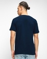 Shop Men's Navy Blue Peace Out Astronaut Graphic Printed T-shirt-Design