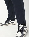 Shop Men's Navy Blue Plus Size Nylon Cargo Parachute Pants