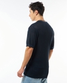 Shop Men's Navy Blue Flatknit Polo T-shirt-Full