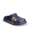 Shop Men's Navy Blue Printed Clogs-Front