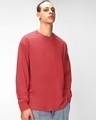 Shop Pack of 2 Men's Navy Blue & Red Oversized T-shirt-Design