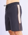 Shop Men's Navy Blue Side Panel Relaxed Fit Shorts