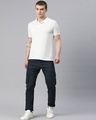 Shop Men's Navy Blue Slim Fit Cargo Pants-Full