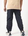Shop Men's Navy Blue Super Loose Fit Plus Size Cargo Jogger Pants-Design