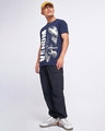 Shop Men's Navy Blue Venom Graphic Printed T-shirt-Full