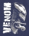 Shop Men's Navy Blue Venom Graphic Printed T-shirt