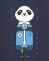 Shop Men's Navy Blue Vroom Panda Graphic Printed T-shirt