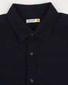 Shop Men's Navy Casual Slim Fit Corduroy Shirt