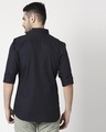Shop Men's Navy Slim Fit Casual Oxford Shirt-Design
